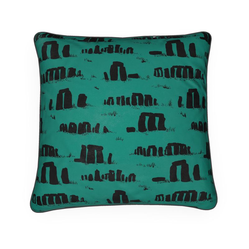 Stonehenge 20" Velvet Feather Cushion