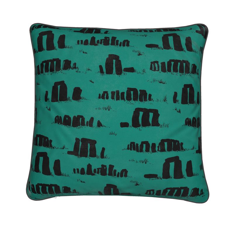 Stonehenge 20" Velvet Feather Cushion