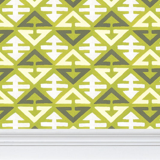 Green Chevron L Wallpaper